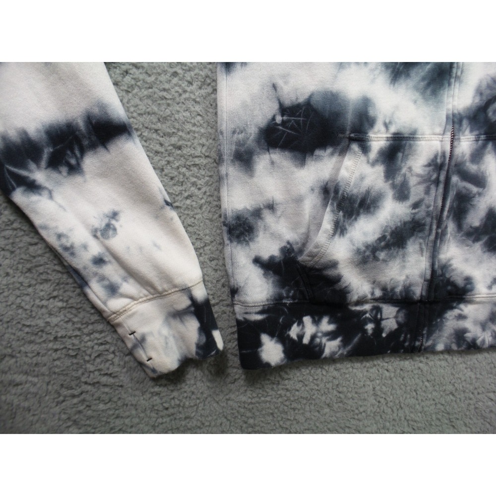 Raiders Sweatshirt Womens Size S White Black Tie Dye Full Zip NFL Team Apparel - Picture 4 of 14